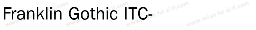 Franklin Gothic ITC字体转换